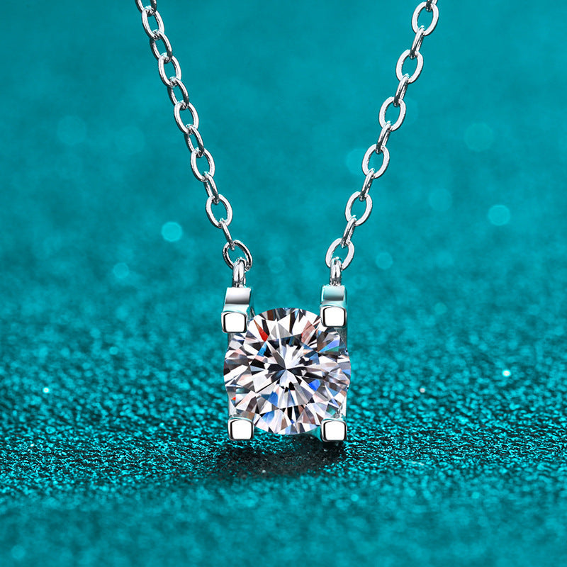 925 Sterling Silver Moissanite Necklace