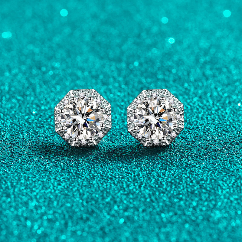 S925 Silver Girl Geometric Earrings Minimalist