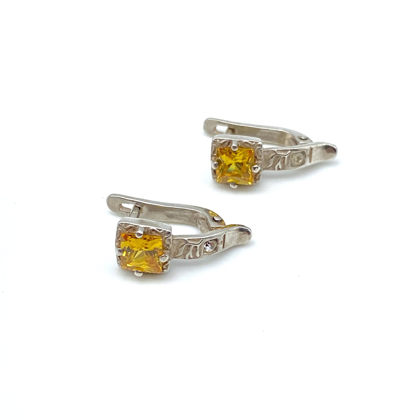 Queen - Yellow Zircon Earrings