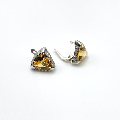 Castle - Natural Citrine earrings