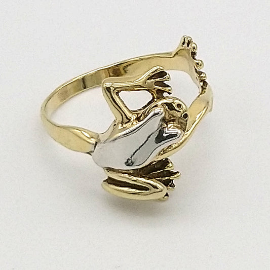 Frog - Silver Gold Plating Ring