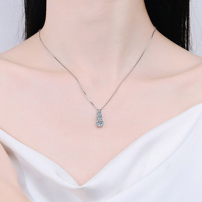 Mo Sangshi's Step Up Collarbone Chain 925 Sterling Silver Necklace Female