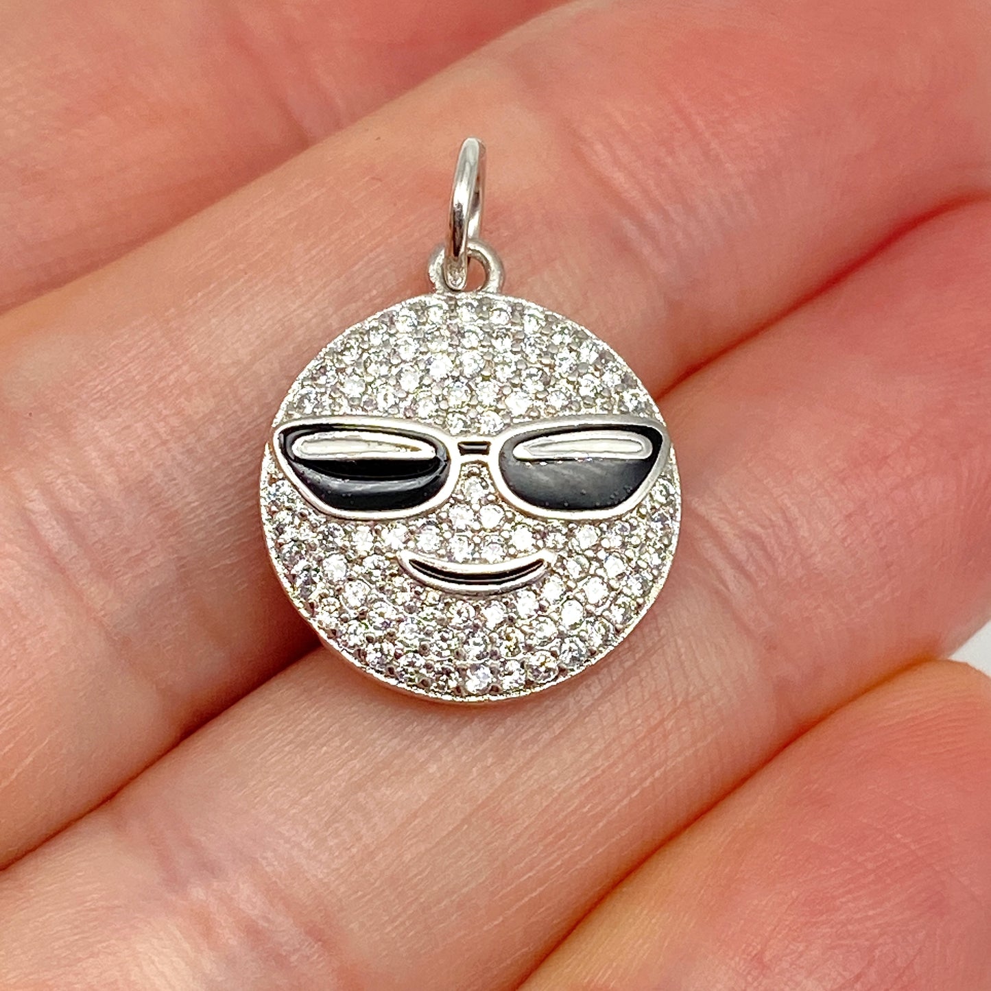 Happy Smile Face - Silver Pendant