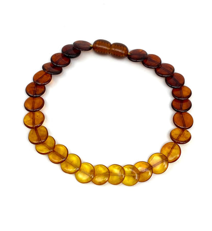 Snake - gradient amber bracelet