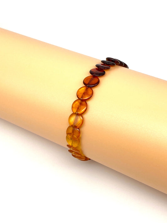 Snake - gradient amber bracelet