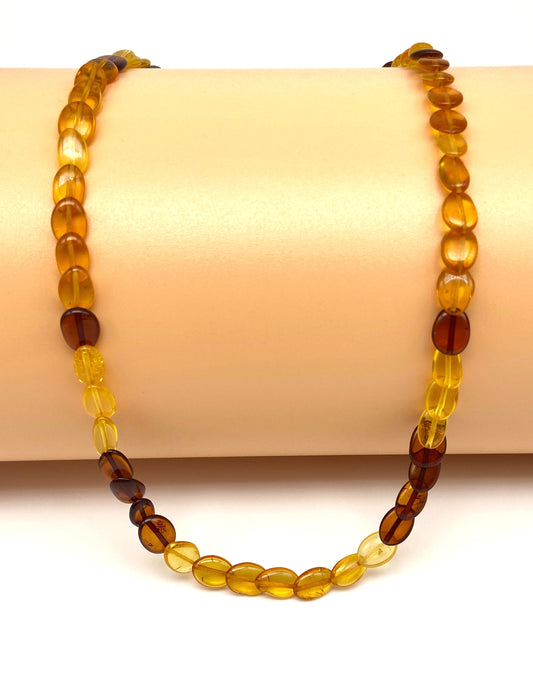 Snake - amber necklace