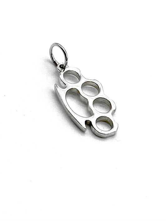 Brass Knuckles - Sterling Silver pendant
