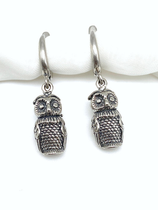 Owl - Elegant Dangle Earrings