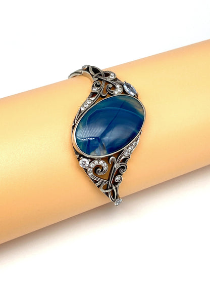 Vintage - Blue Agate bracelet